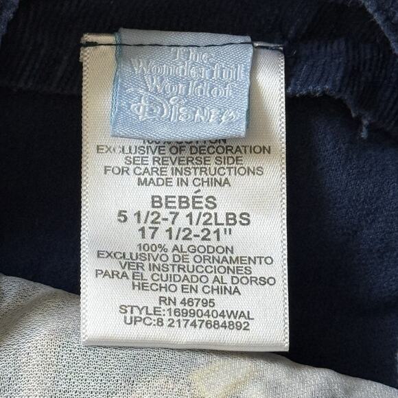 VINTAGE Tigger Corduroy Overalls Embroidered Y2K 90s Winnie The Pooh NEWBORN - Picture 7 of 9